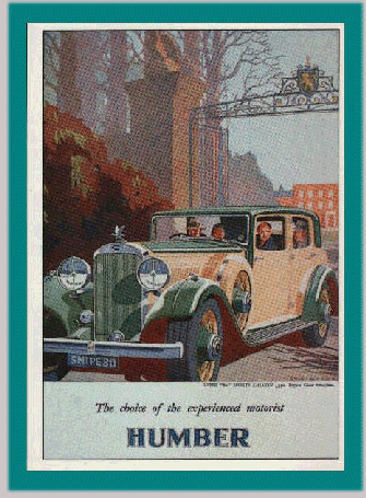 1930 Humber Snipe 80 Sports Saloon Advert